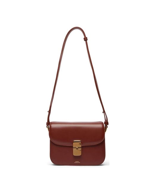 A.P.C. Red Shoulder Bags