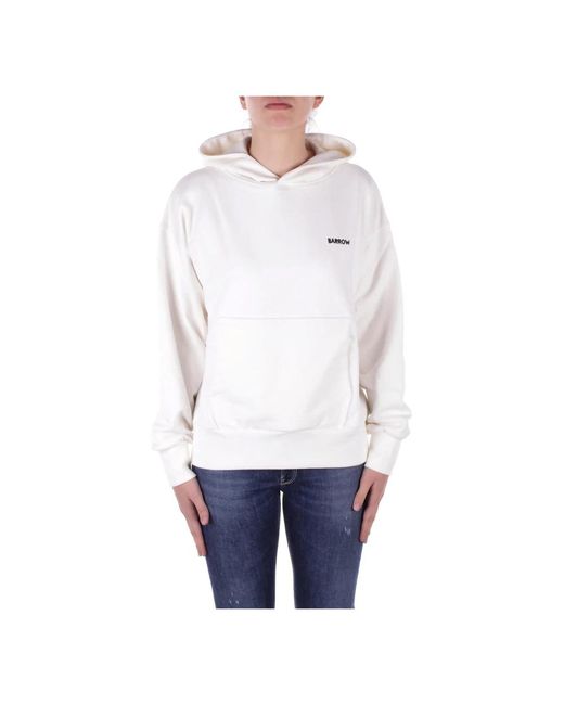 Barrow White Hoodies