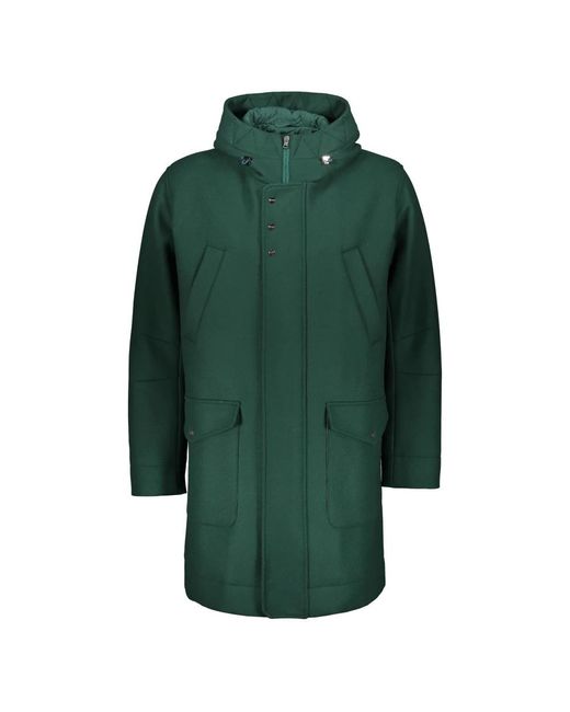 Herno Green Dark Jacket Elegant And Functional for men