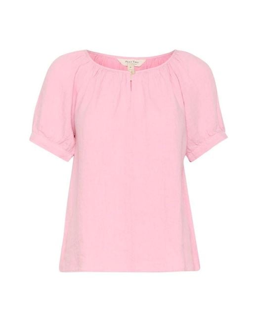 Part Two Pink Feminine Leinenbluse Nectar