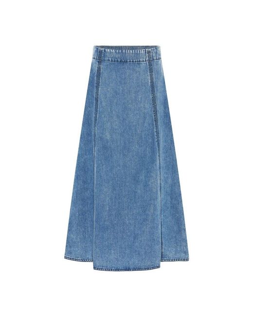 Denim Skirts Bruuns Bazaar en coloris Blue