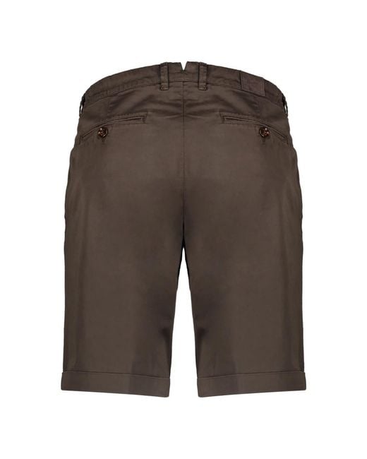 Moorer Gray Casual Shorts for men