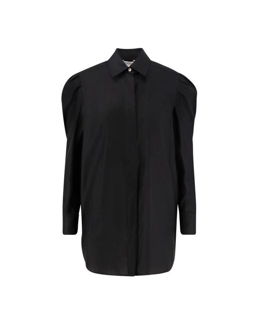 Max Mara Overhemden ,Zwart ,Katoen Faraday Long Cotton Shirt in het Black