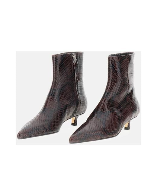 Aeyde Brown Heeled Boots