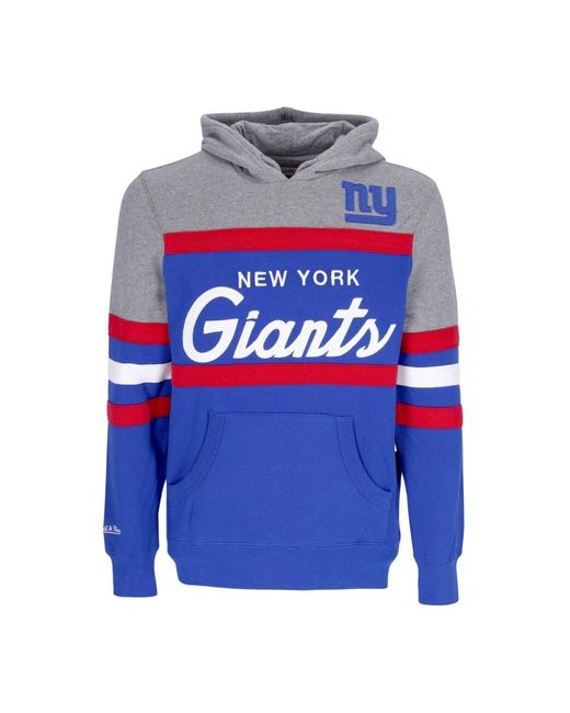 Mitchell & Ness Hoodies & Sweatvesten ,Veelkleurig ,Katoen Nfl Headcoach Hoodie Neygia Royal in het Blue voor heren