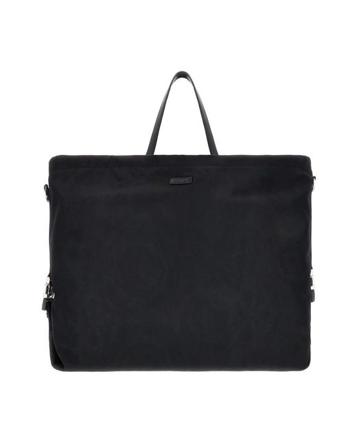 Versace Black Shopping Bags for men