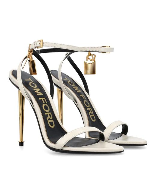 Tom Ford Metallic High Heel Sandals