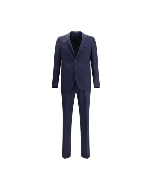 Tagliatore Blue Virgin Wool Bruce Suit for men