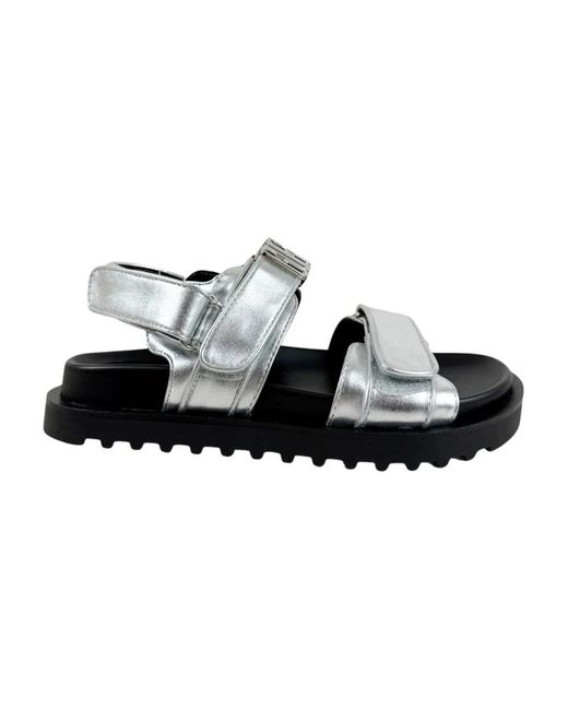 Guess Gray Flat Sandals