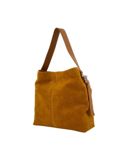 McQueen Brown T-Bar Sling Shopper Bag