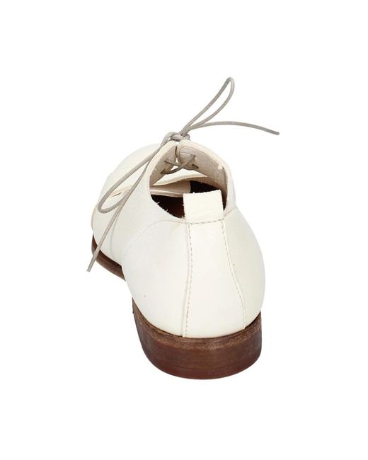 Moma White Laced Shoes