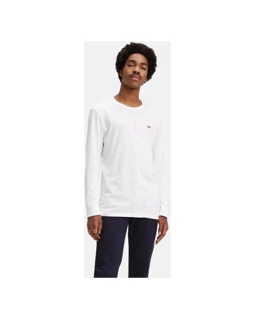 Levi's Blue Long Sleeve T-Shirts for men