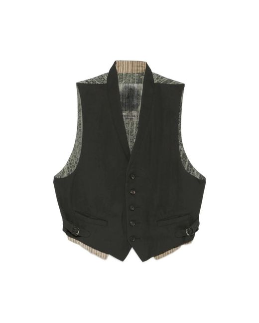 Ziggy Chen Black Waistcoats for men