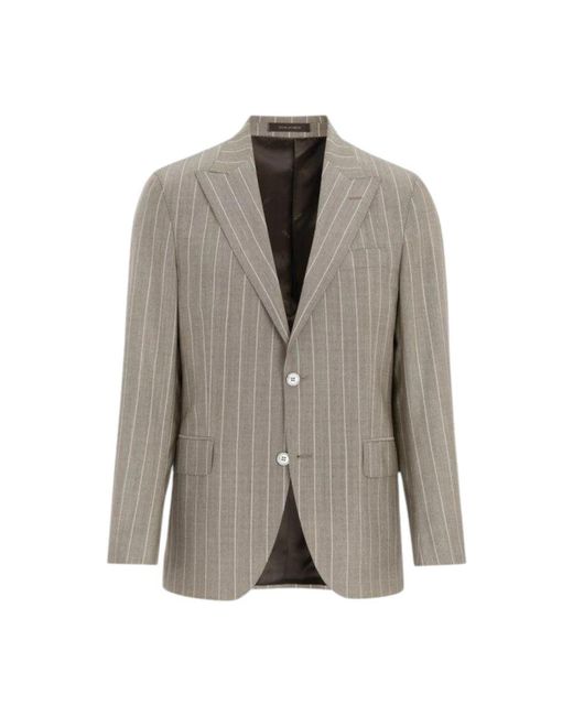 Oscar Jacobson Gray Blazers for men