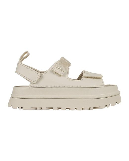 Ugg White Flat Sandals