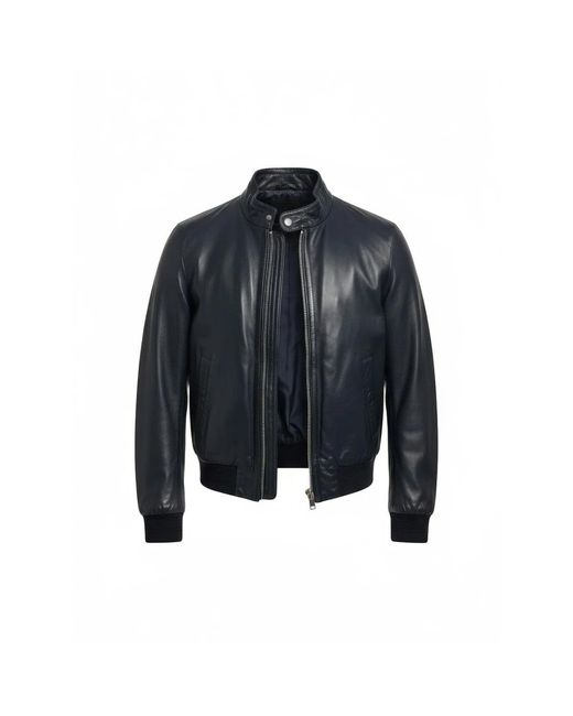 The Jack Leathers Blue Leather Jackets for men
