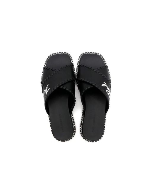 Karl Lagerfeld Black Sliders