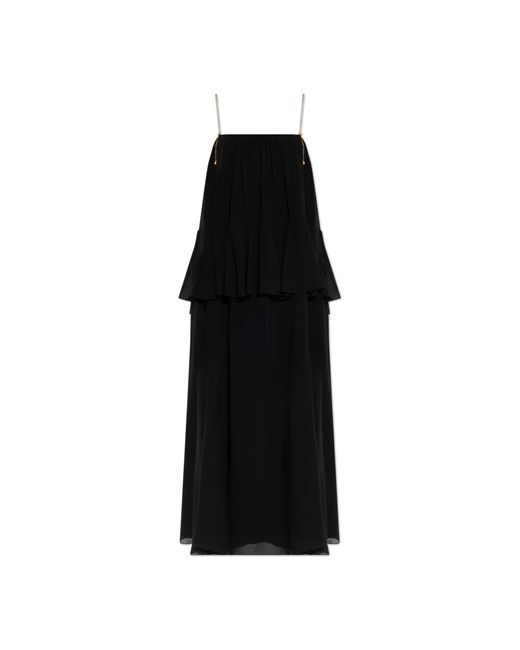 Chloé Kleedjes ,Zwart ,Silk Dress in het Black