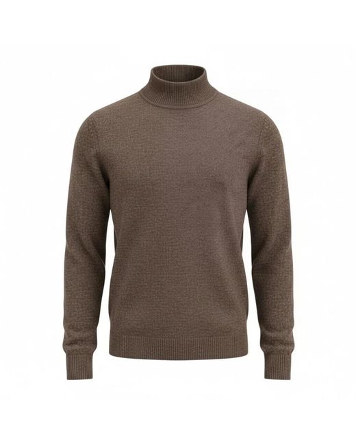 Roberto Collina Brown Turtlenecks for men