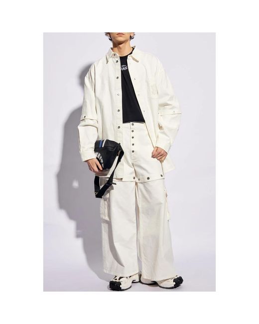 Off-White c/o Virgil Abloh White Denim Shirts for men