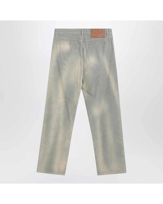 Prada Gray Straight Jeans for men
