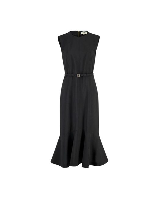 Fendi Black Midi Dresses
