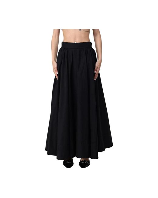 ANDAMANE Black Fließender Langer Rock