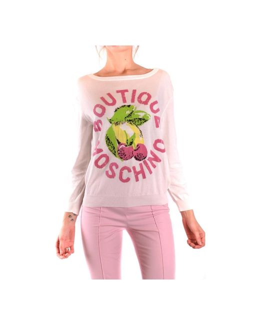 Long Sleeve Tops Moschino en coloris Pink