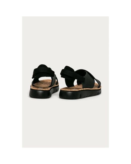 Flat Sandals Camper en coloris Black