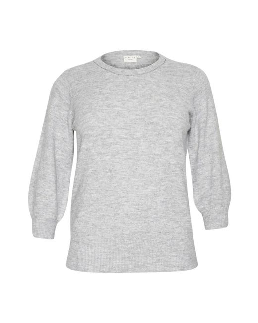 Kaffe Gray Grau melange strickpullover pullover