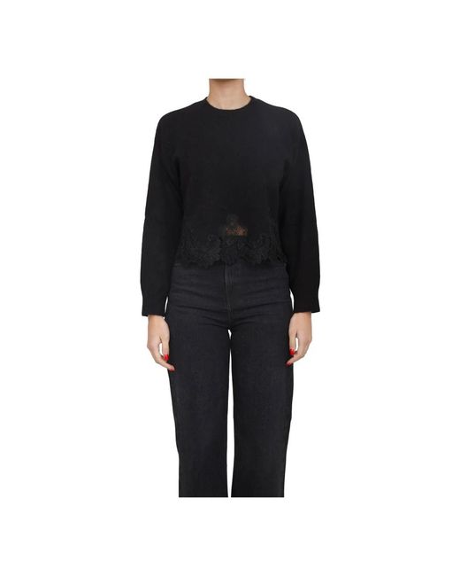Twinset Black Round-Neck Knitwear