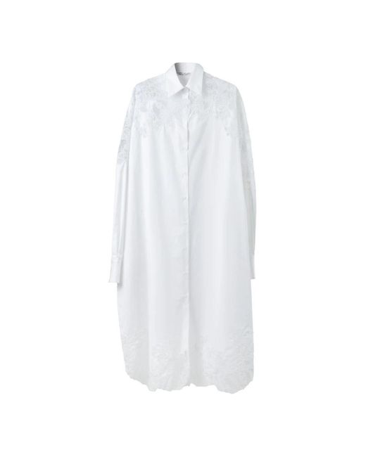 Ermanno Scervino White Shirt Dresses