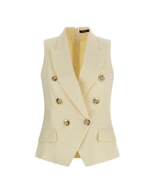 Balmain And Coin Vest in het Natural