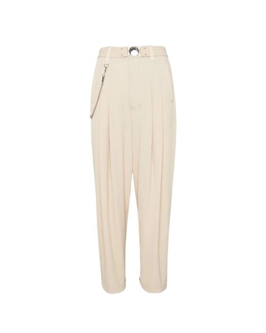 High Natural Suit Trousers
