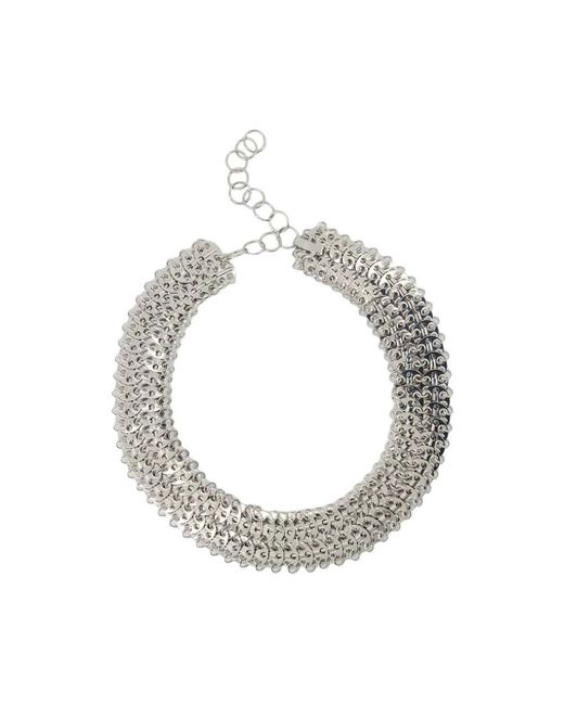 Rabanne Accessoires ,Grijs ,1969 Zilver Messing Riem in het Metallic