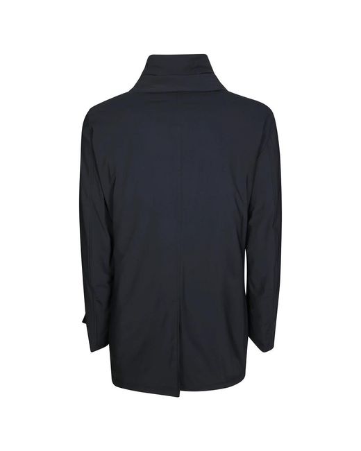 Herno Blue Double-Breasted Coats for men