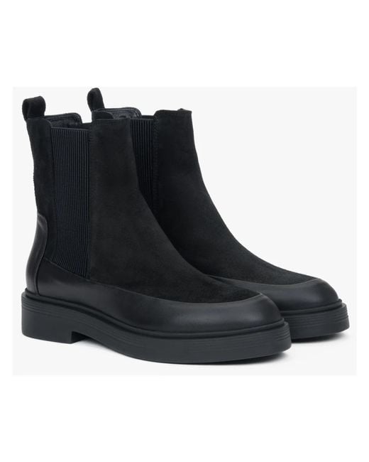 ESTRO Chelsea Boots in het Black