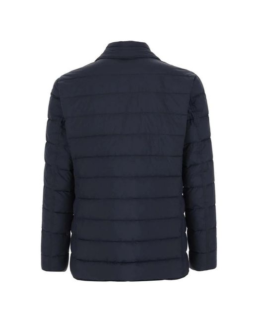 Herno Jassen ,Blauw ,Blauwe Gewatteerde Jas Aw 24 in het Blue voor heren