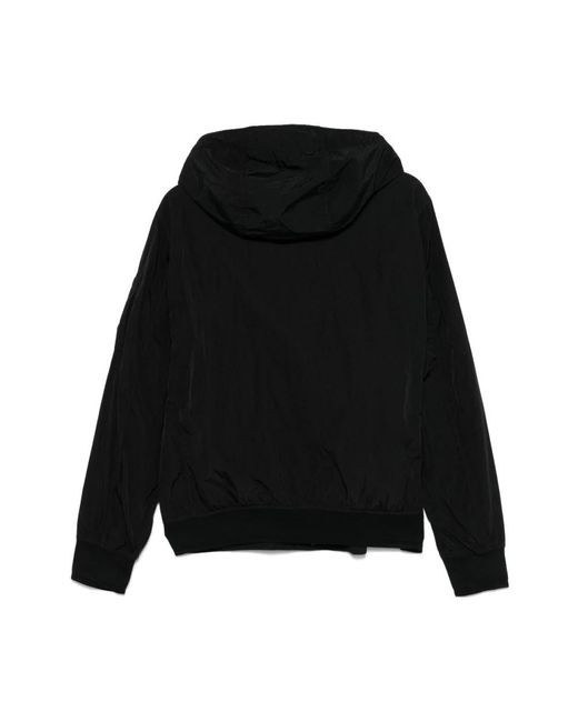 C P Company Chrome-r linse kapuzenjacke schwarz in Black für Herren