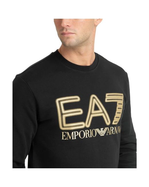 EA7 Sweatshirt in Black für Herren