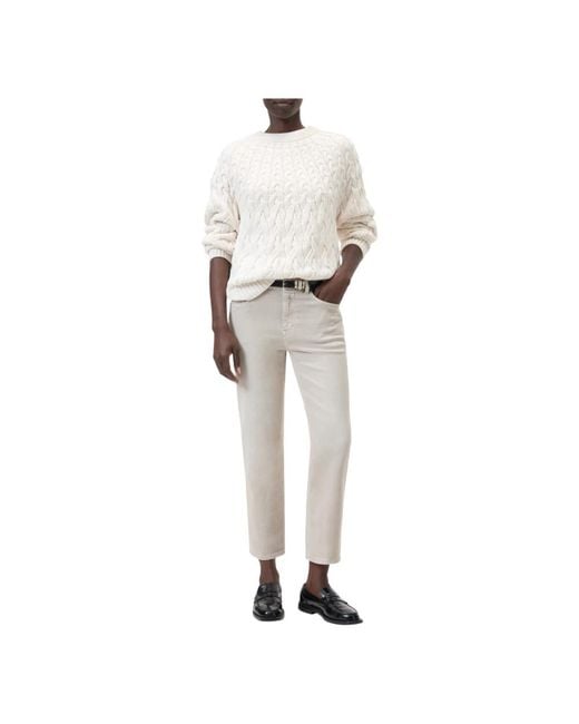 Closed Jeans ,Katoen Milo Cropped Jeans in het White