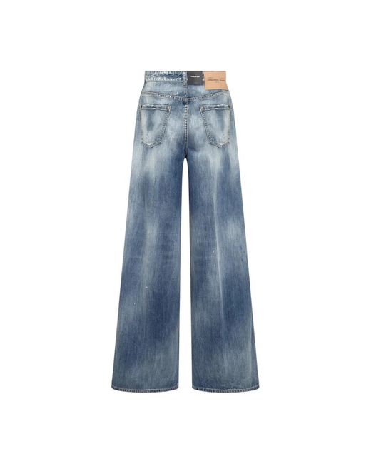 DSquared² Blue Wide Jeans