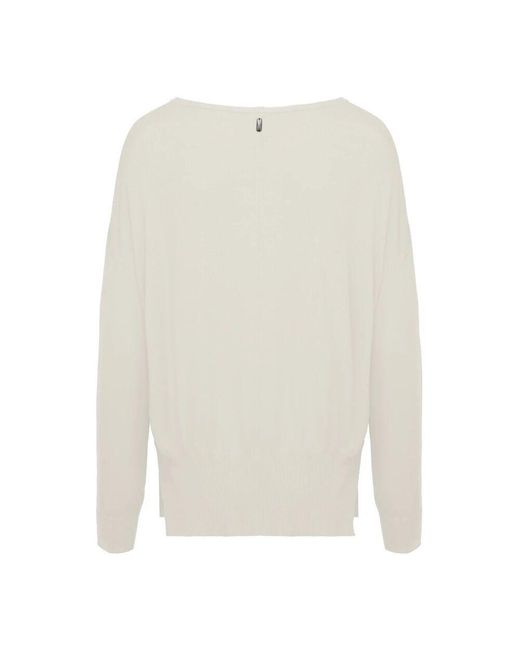 Round-Neck Knitwear di Bomboogie in White
