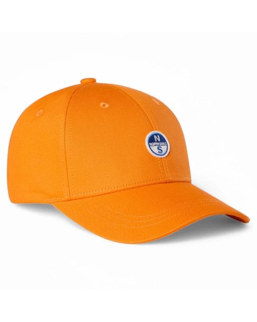 North Sails Accessoires ,Oranje ,Katoen Biologisch Katoenen Baseball Trucker Pet Oranje in het Orange voor heren