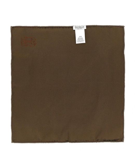 Brunello Cucinelli Brown Handkerchiefs for men