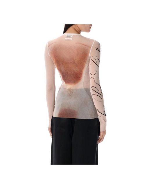 Jean Paul Gaultier Pink Hellrosa tüll top 'the classic'