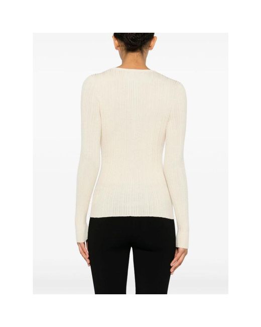 Theory V-Neck Knitwear in het White