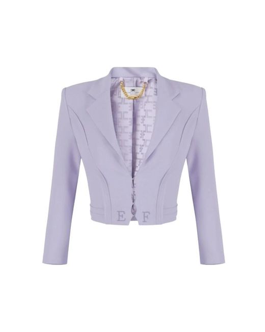 Elisabetta Franchi Purple Blazers