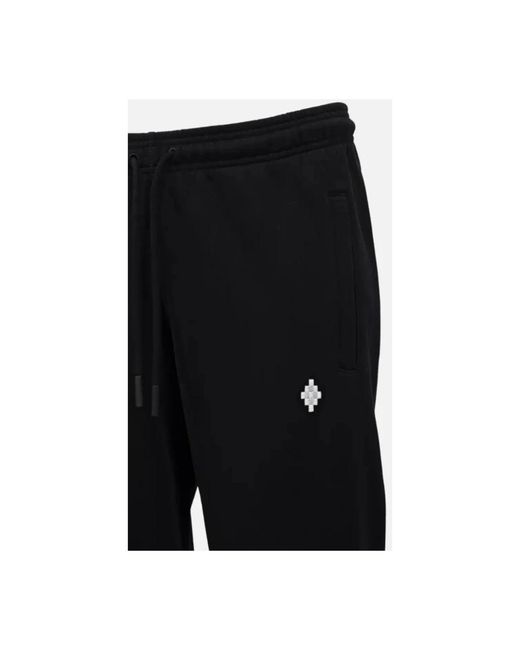 Marcelo Burlon Broeken ,Zwart ,Katoen Cross Relax Trainingsbroeken in het Black voor heren