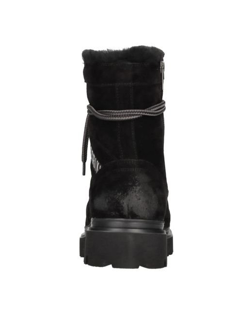 Bikkembergs Black Lace-Up Boots for men